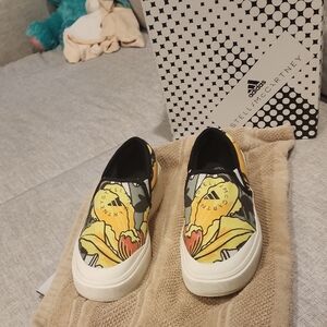 Adidas by Stella McCartney Women's Floral Canvas Shoes COURT SLIP ON